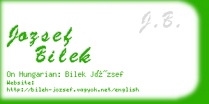 jozsef bilek business card